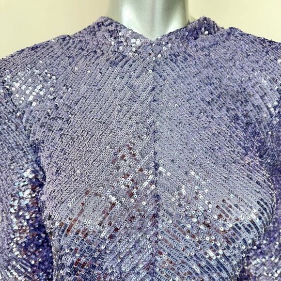 NAEEM KHAN Strong-Shoulder Sequin Gown size 6 US Retail 8000$ Authentic - Picture 11 of 11